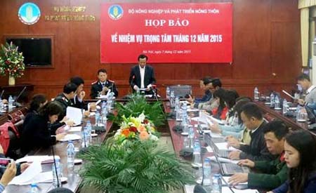 Quang cảnh buổi họp báo.